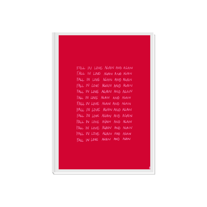 Fall In Love | Romantic Red Charli XCX Music Print