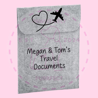 Personalised Travel Document Wallet