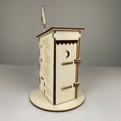 Outhouse Toilet - Flatpack Memo Holder