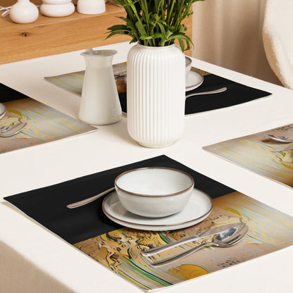 Half Black Half Gāolàng - Placemat Set