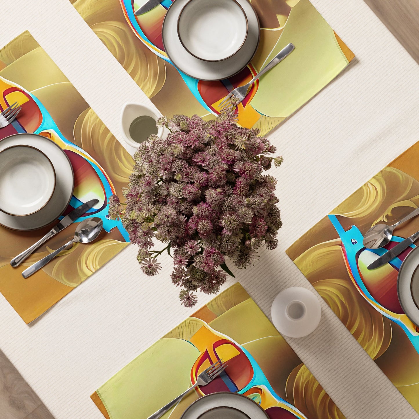 Retro Cool Orange - Placemat Set