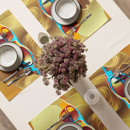 Retro Cool Orange - Placemat Set