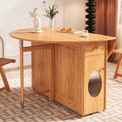 Ainsley Folding Extendable Dining Table, Wood
