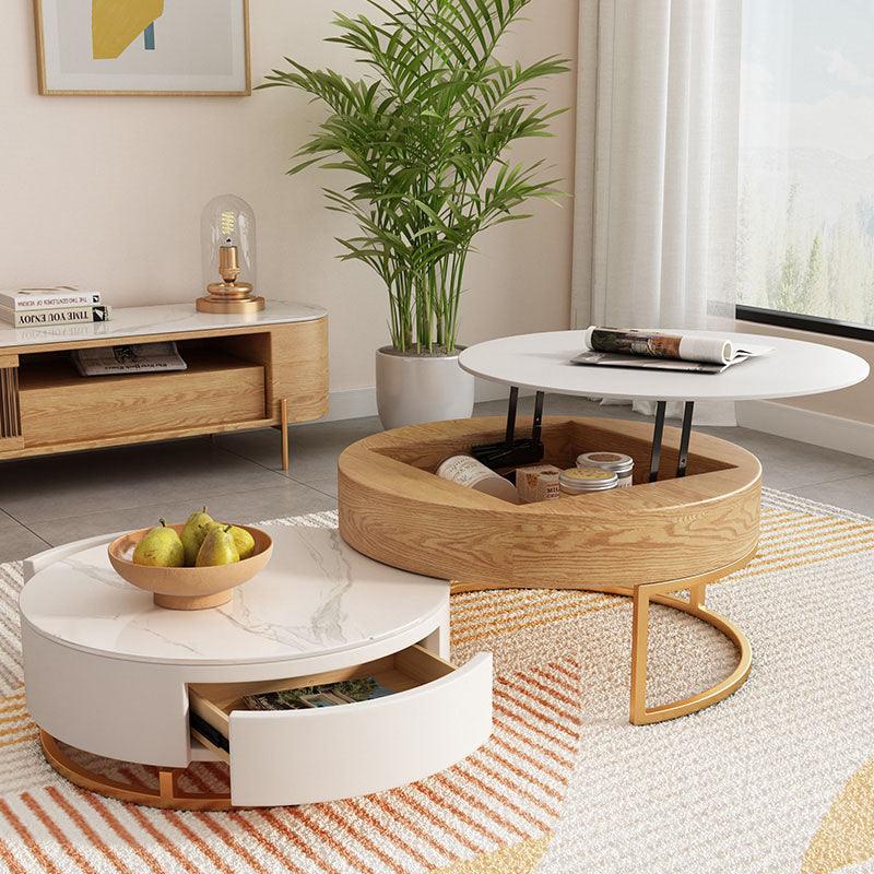 Amanda Living Room Set, Amanda Coffee Table, Light Oak