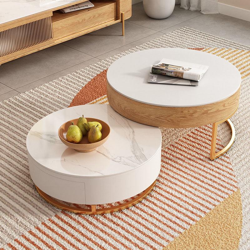 Amanda Living Room Set, Amanda Coffee Table, Light Oak