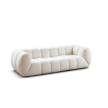 Randee BoBo Three Seater Sofa, White Boucle