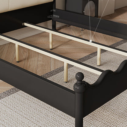 Roberta King Size / Super King Bed, Cream & Black