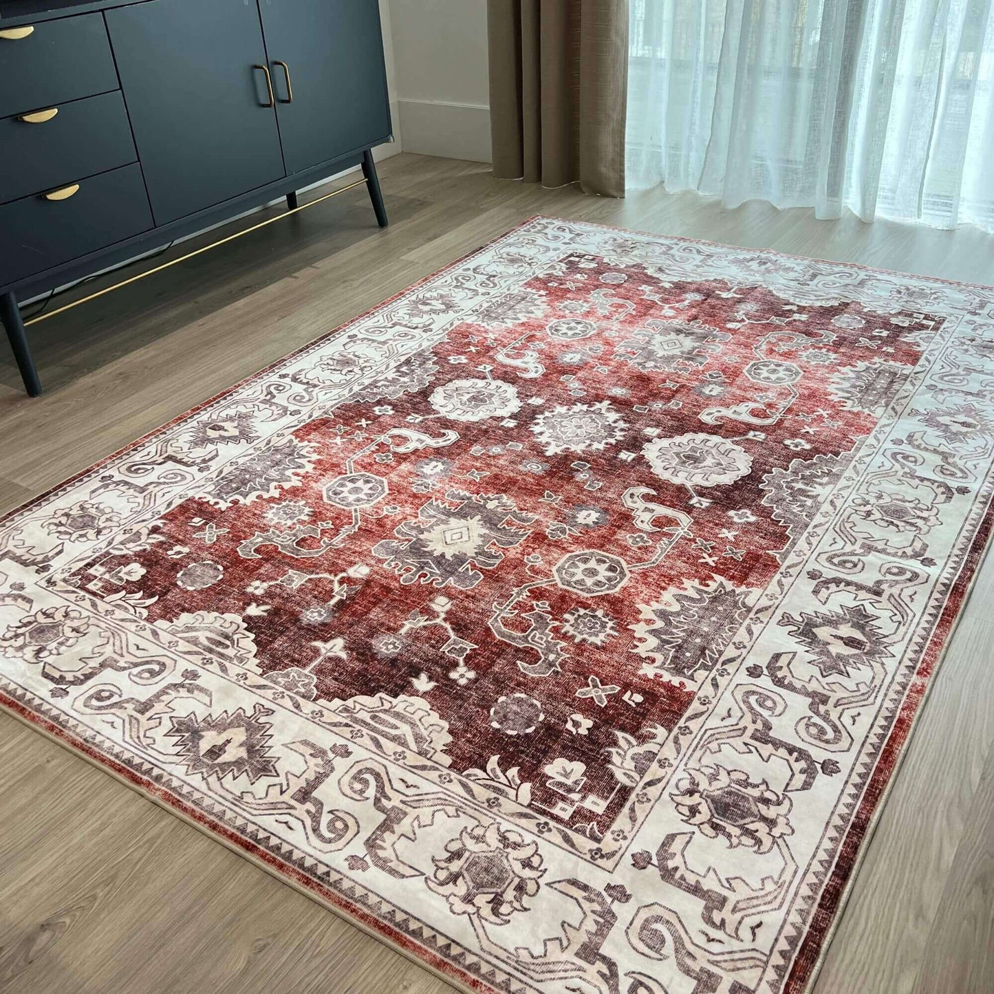 Jasru Vintage Washable Rug