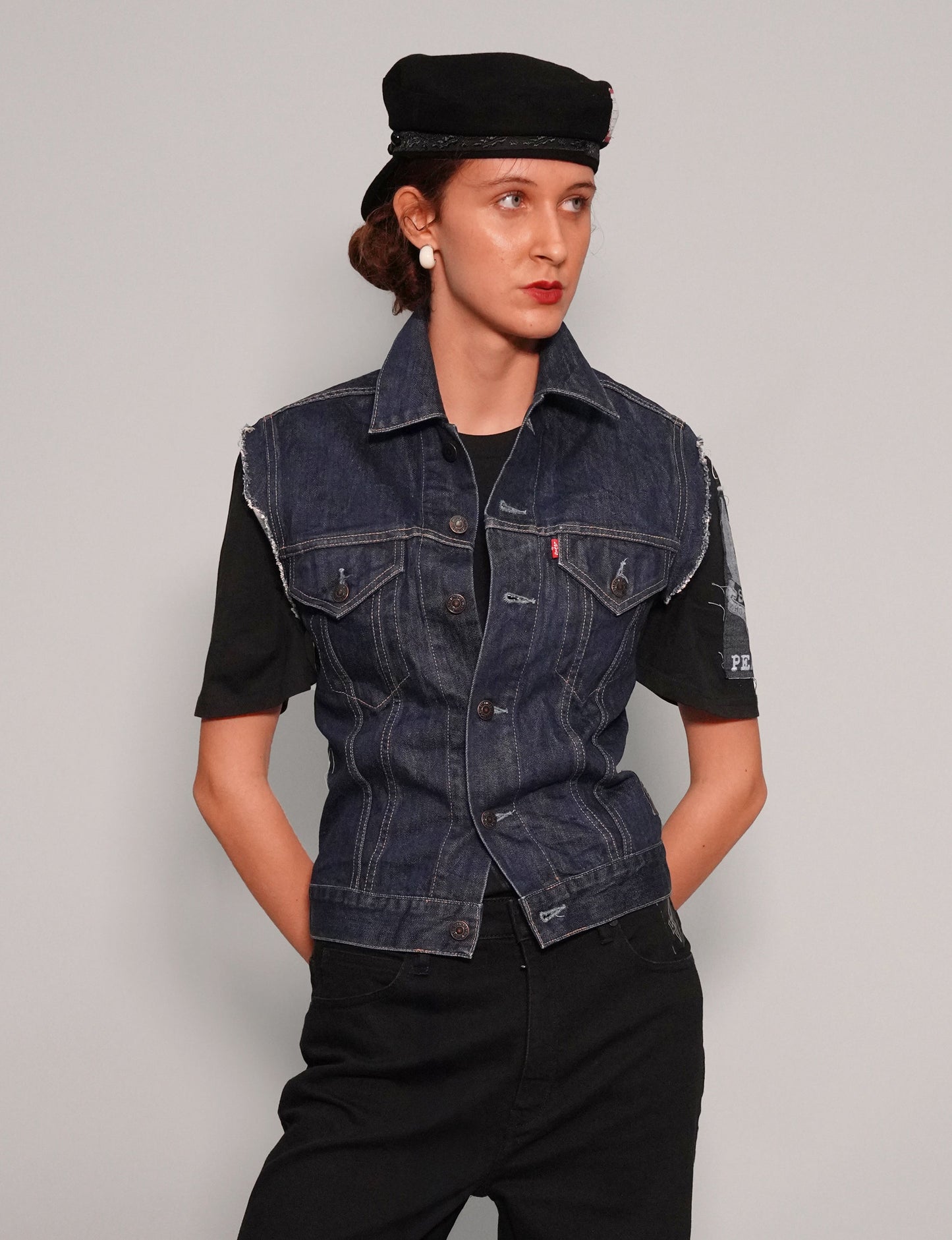 Vintage Levi's Patched Denim Gilet