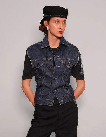 Vintage Levi's Patched Denim Gilet