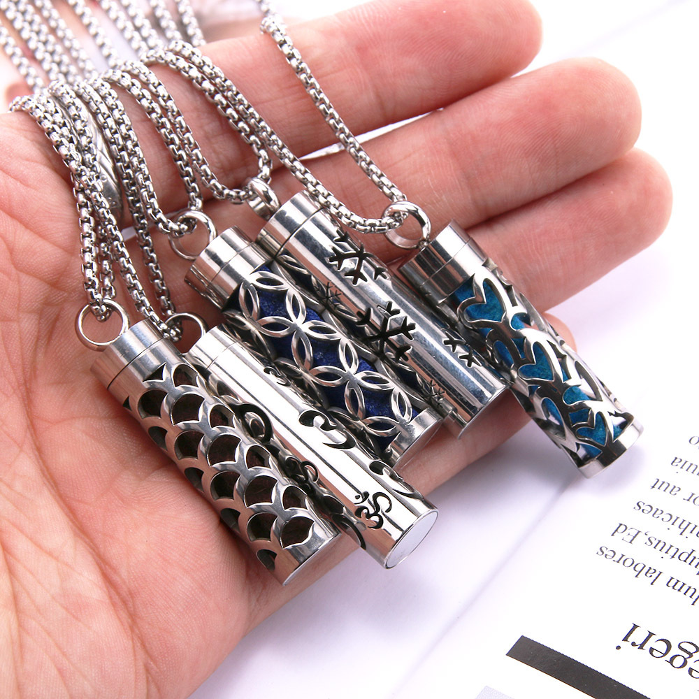 Aromatherapy Perfume Necklace with 1 Cotton Pad
