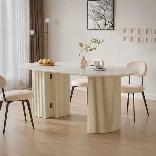 Pacheco Oval Foldable Dining Table, Oval