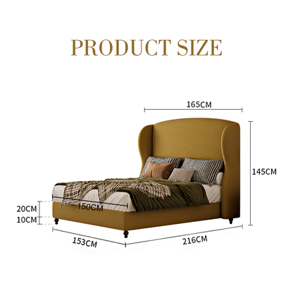 Amara Wingback Double Bed, King Size
