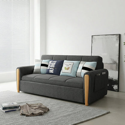 Mavis Two Seater Sofa Bed, Dark Grey