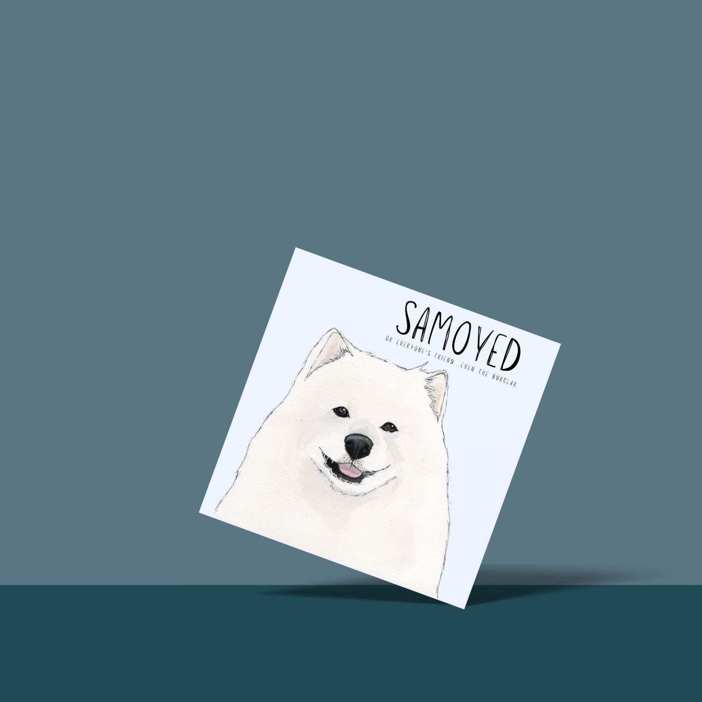 Fluff, Love & Alibis – A Samoyed Card for All Occasions