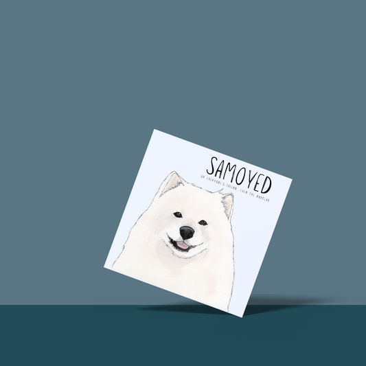 Fluff, Love & Alibis – A Samoyed Card for All Occasions