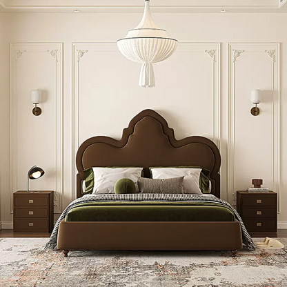 Thalia Wingback King Size Bed, Double Bed