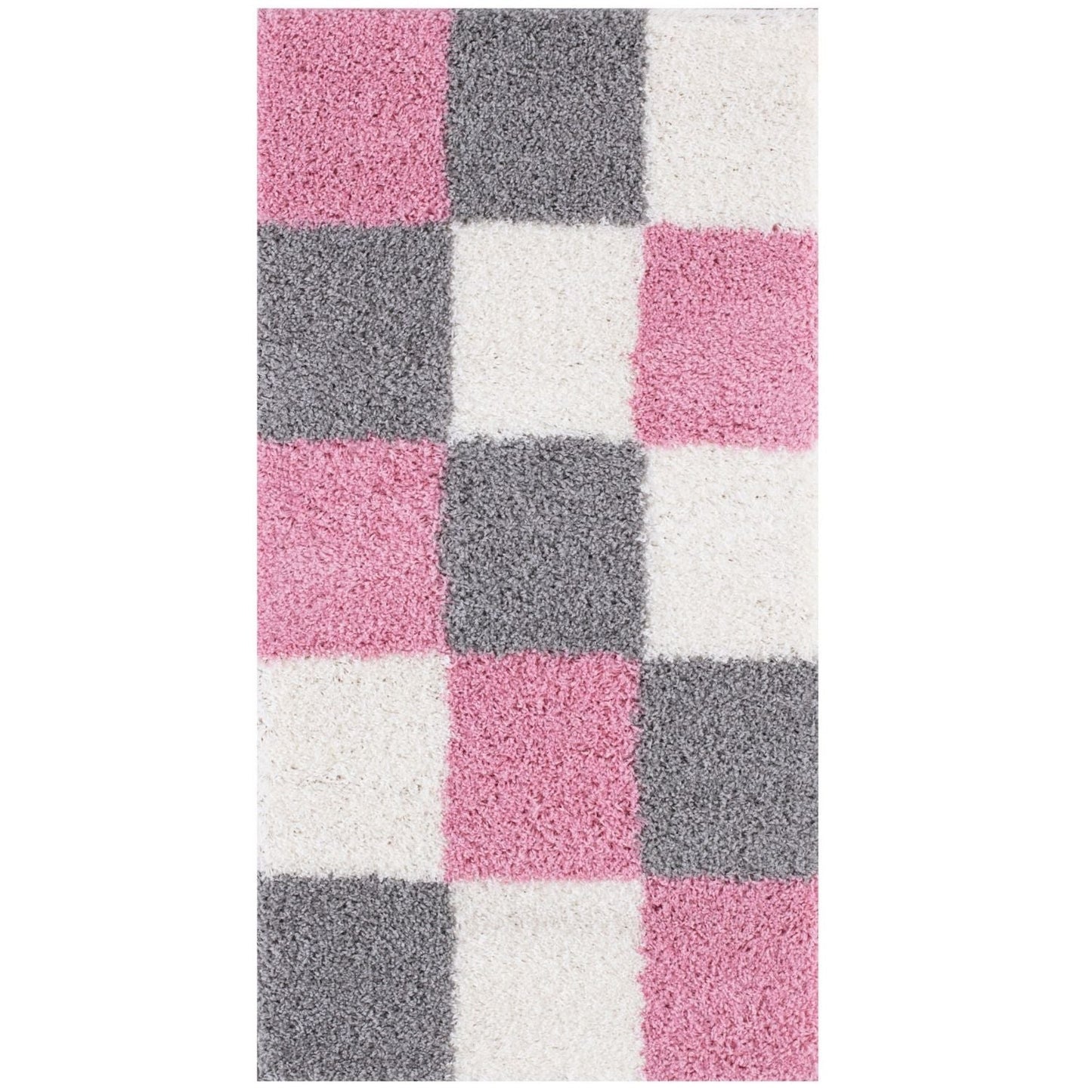 Myshaggy Geometric Pink Rug