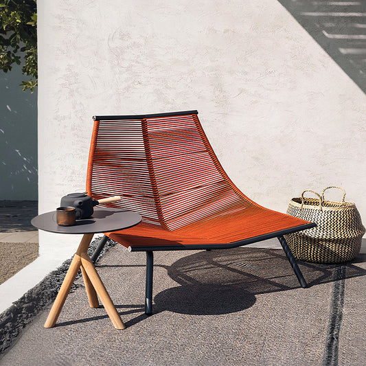 Iqbal Outdoor Lounge Chair With Footstool