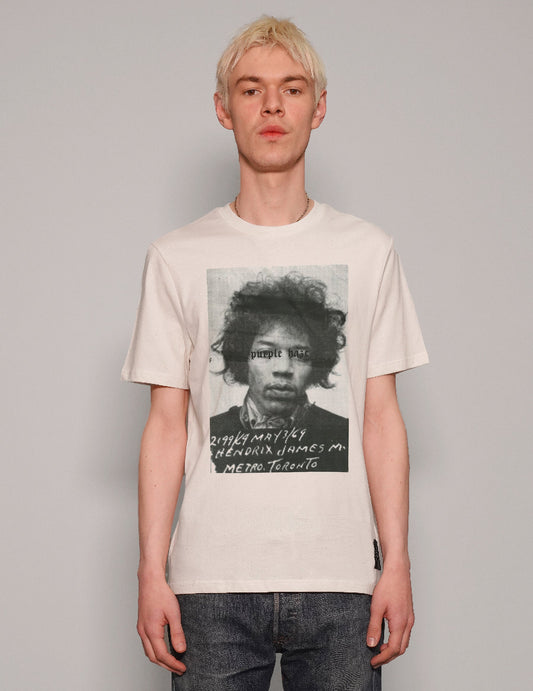 'Purple Haze' T-Shirt in Ecru