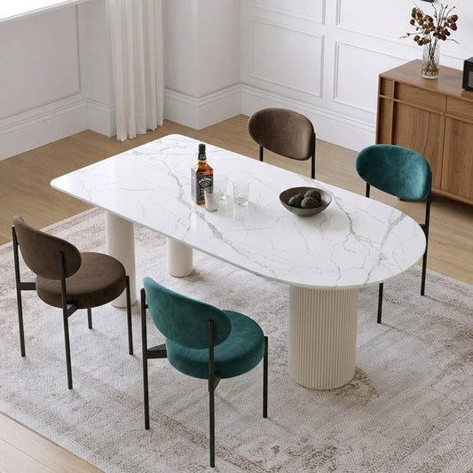 La Plainville Dining Table, White