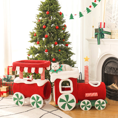 NA62 Pet Furniture Cat Kitten Christmas Tree, Scratcher Tree