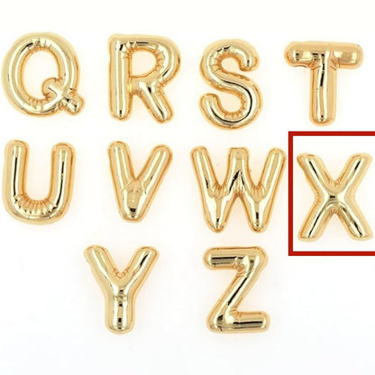 Glossy A-Z Letter Copper Pendant