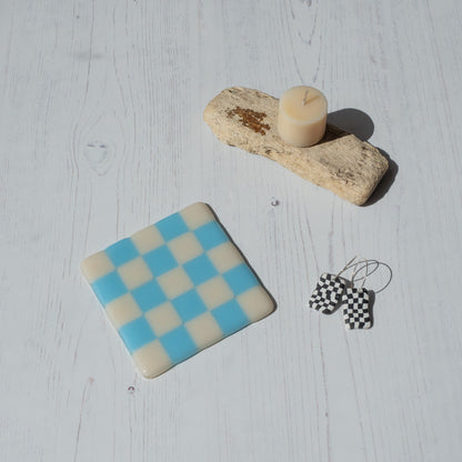 10cm Chequered Dual Coloured Coaster - Bullseye Collection