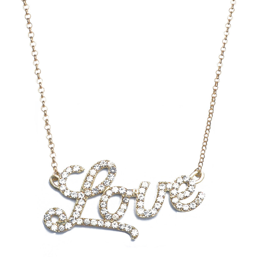 Love Letter Crystal Necklace