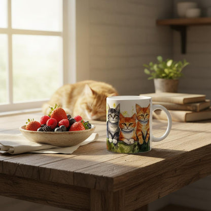 🐾 Coffee with Cats – Ceramic Mug for Cat Lovers ☕🐱