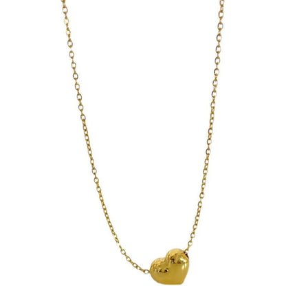 Simple Gold Love Heart Necklace