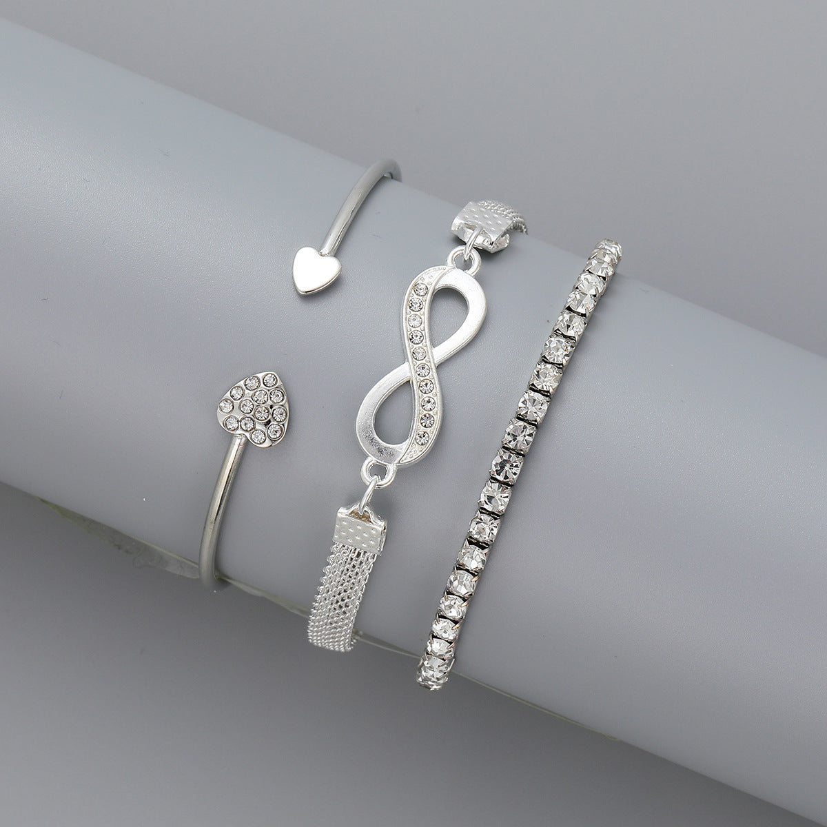 Heart Bracelet 3 Piece Set
