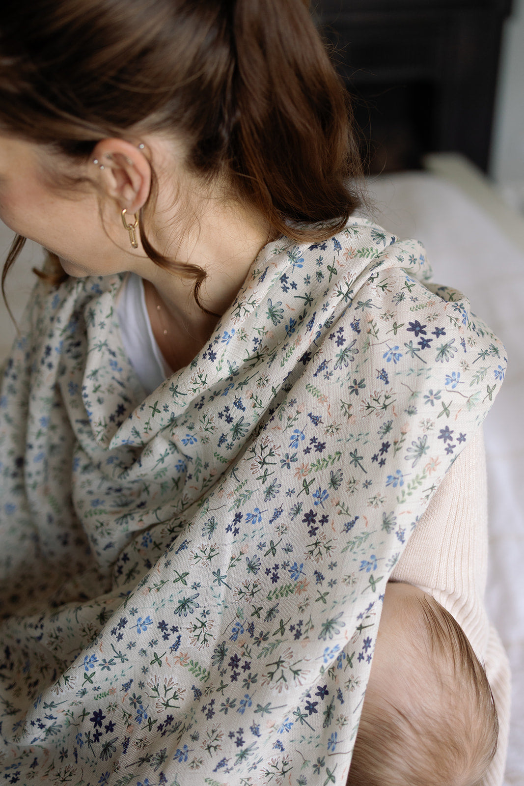 Wildflower Large Swaddle Muslin