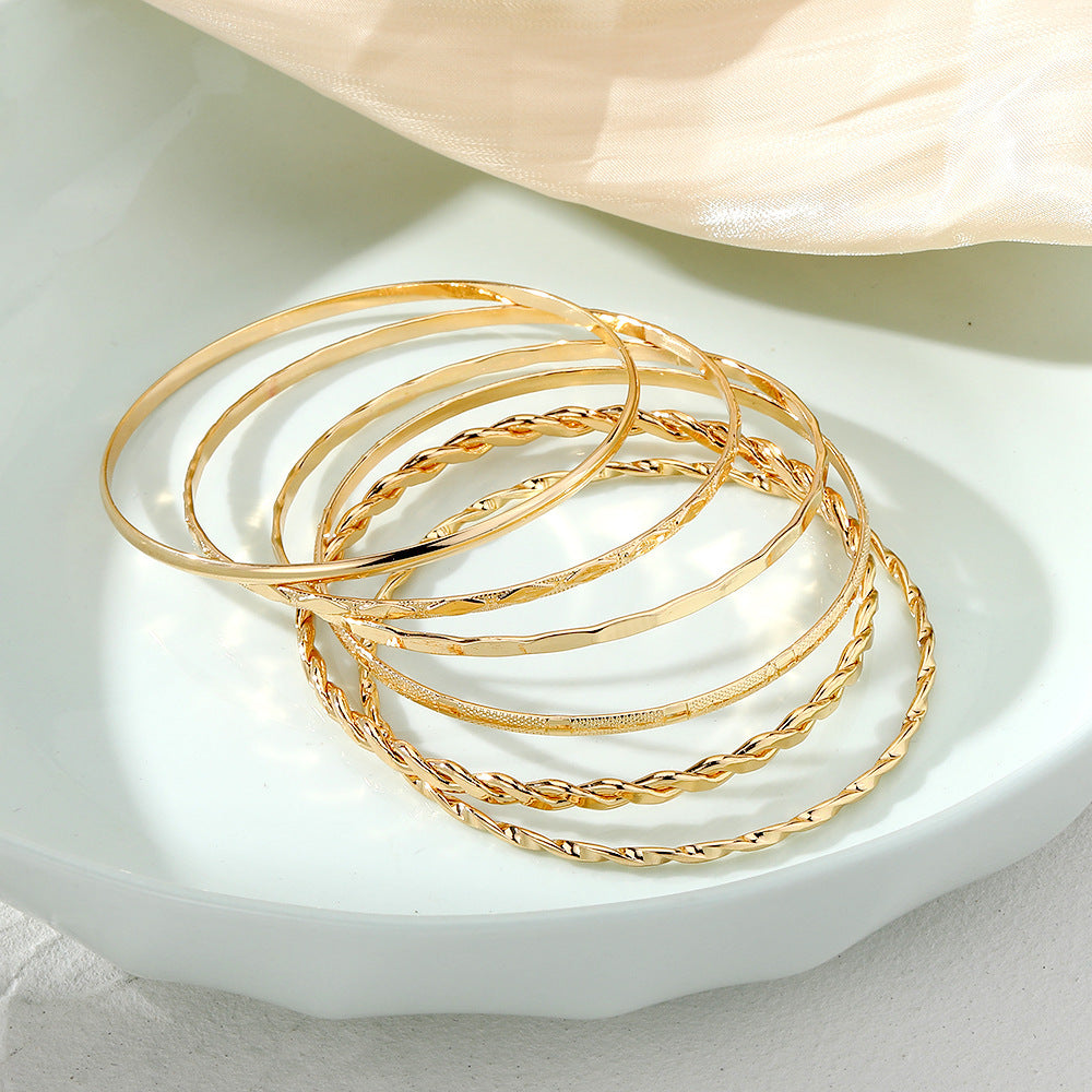 Metal Chain Bracelet Set