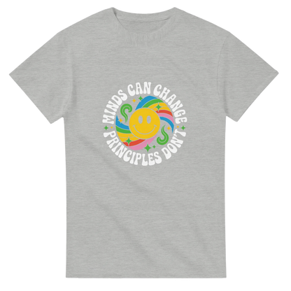“Minds can Change. Principles don't” Heavyweight Unisex Crewneck T-Shirt