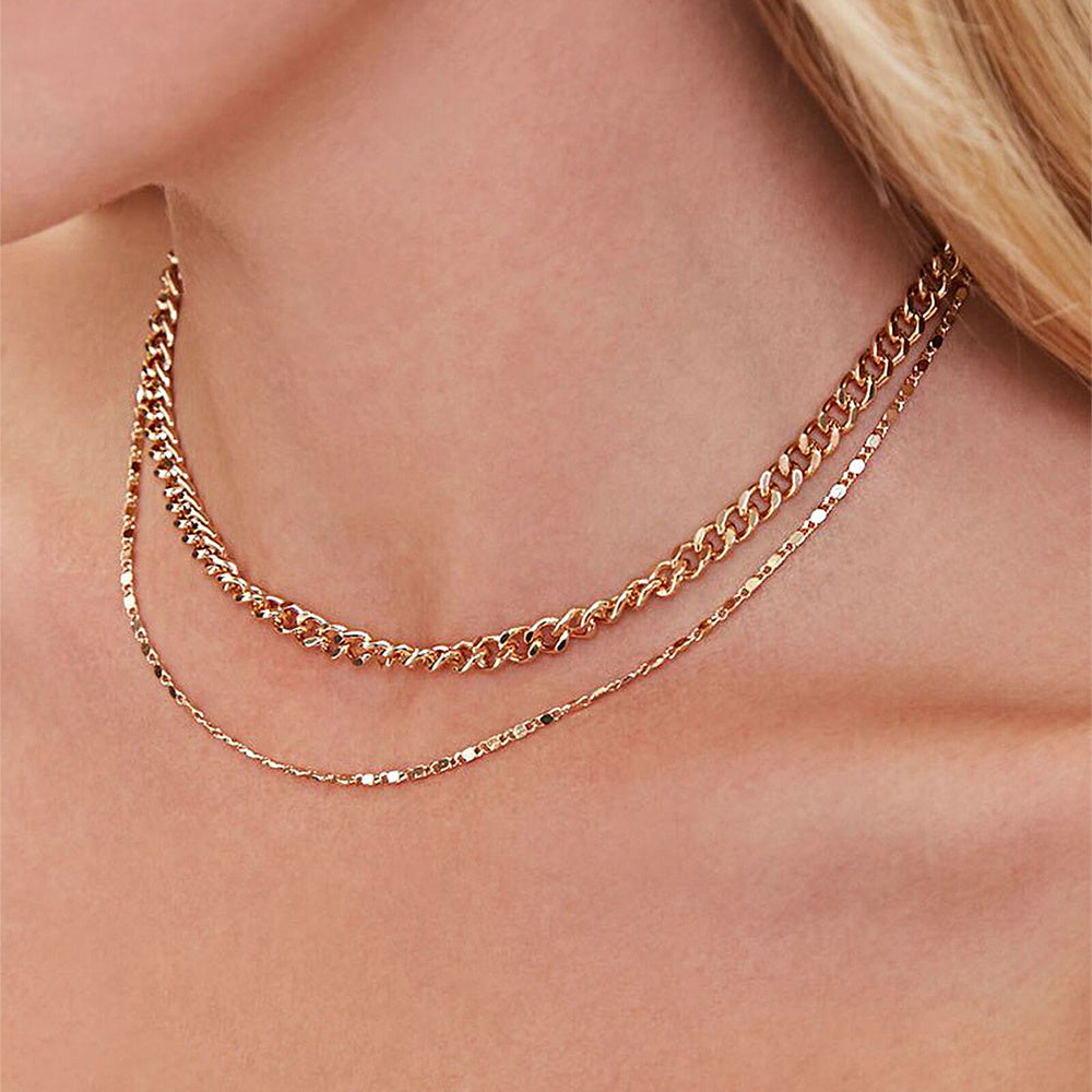 Multi-Layer Gold Choker Necklace