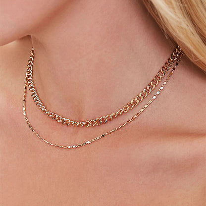 Multi-Layer Gold Choker Necklace