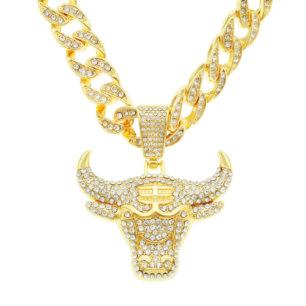 Bull Head Cuban Necklace