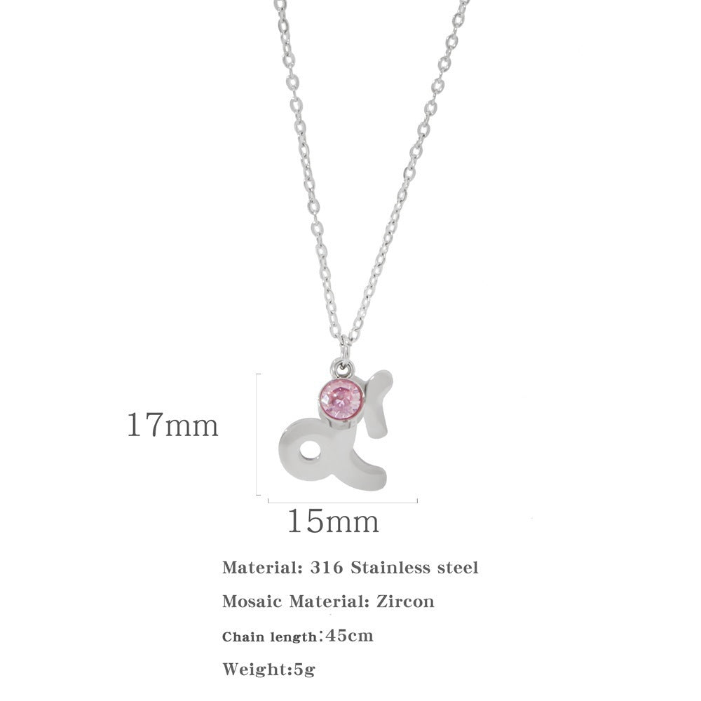 Zircon Constellation Zodiac Necklace
