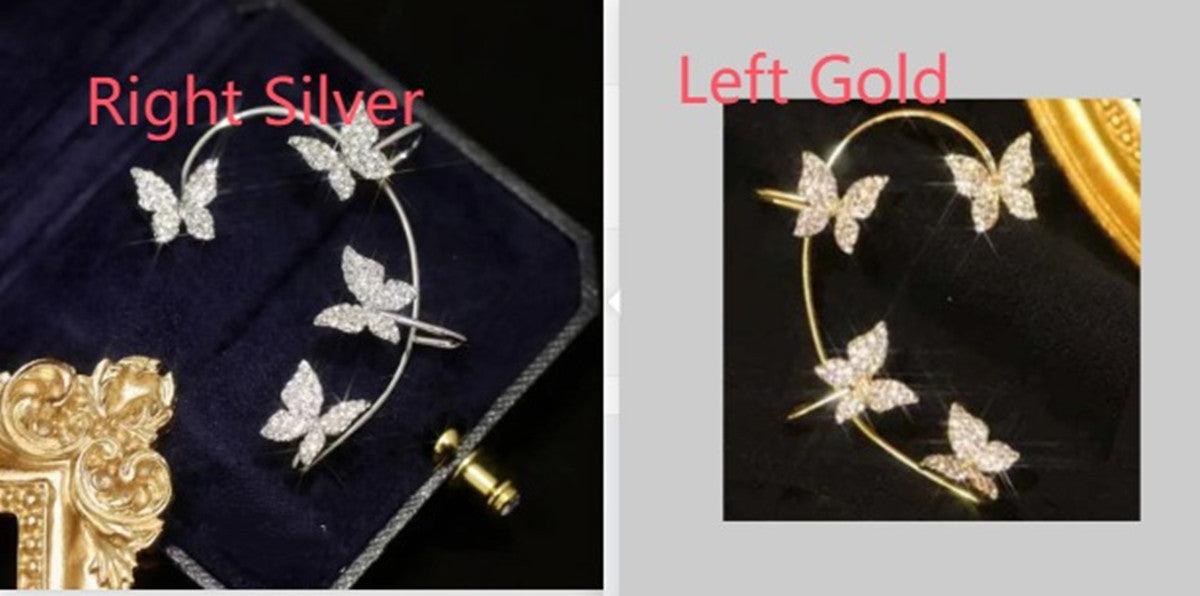 Butterfly Ear Clip 2pc