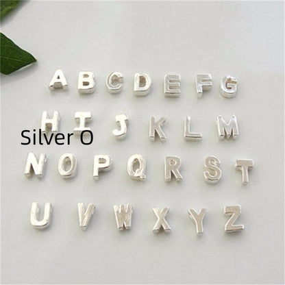 Peach Heart Shaped A-Z Letter Necklace