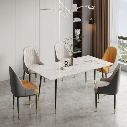 A Set of 2 Scott Dining Chairs, PU Leather