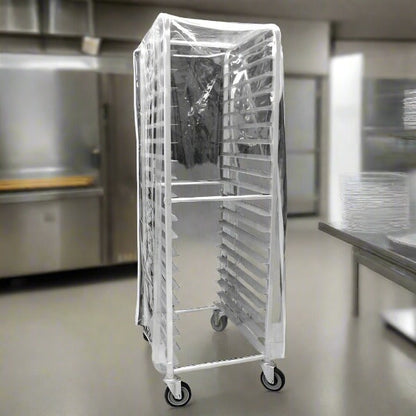 Clear Plastic Cover For 20 Tier Pan Rack Trolly