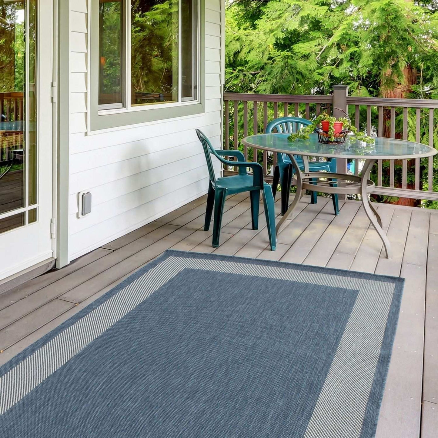 Ecology Outdoor Rug Blue | 200blu