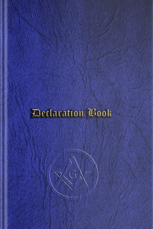 Masonic Declaration Book - Craft (Min Age 18 version)
