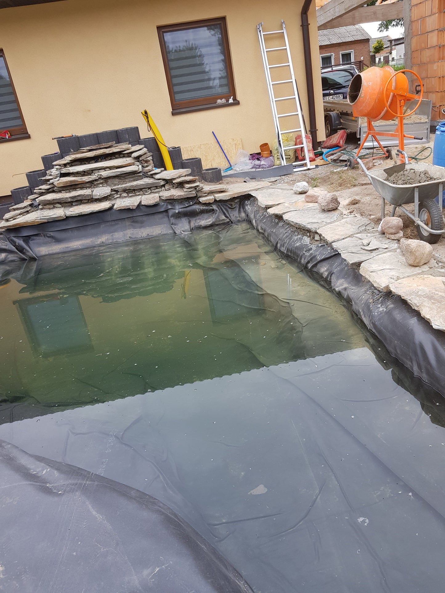Pond Liner EPDM 2.5m x 3m DIY Workshop Accessory Waterproof Pond Membrane