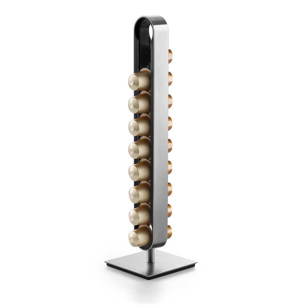 Zack Curo Brushed Stainless Steel Nespresso Pod Holder