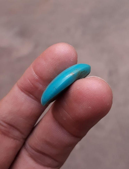 15.7ct Natural Certified Turquoise - Blue Turquoise - 23x17mm