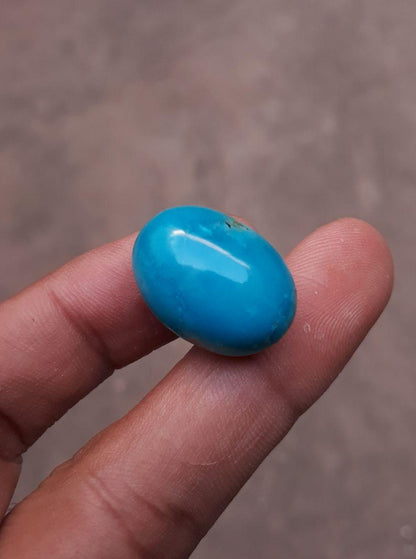 30.7ct Natural Certified Turquoise - Blue Turquoise - 22x16mm