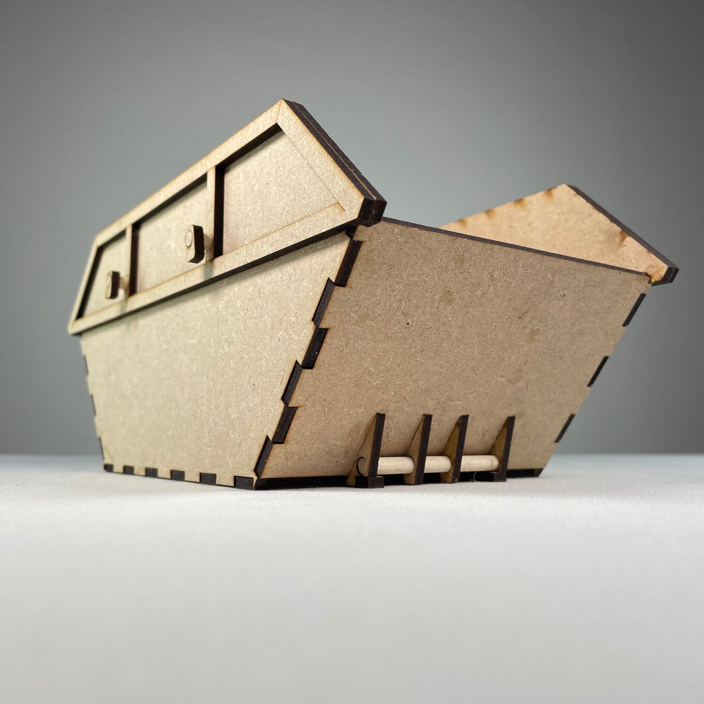 Skip Waste Container - Flatpack Model Kit